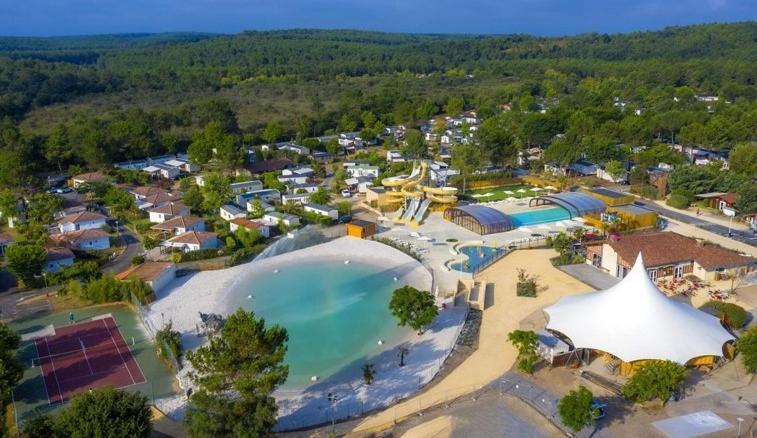 Chalet Camping Les Vignes Lit-et-Mixe Esterno foto
