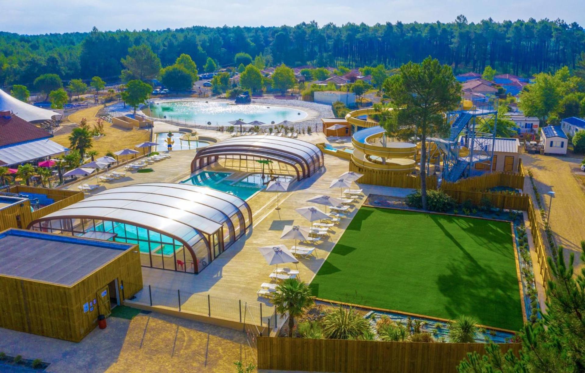 Chalet Camping Les Vignes Lit-et-Mixe Esterno foto