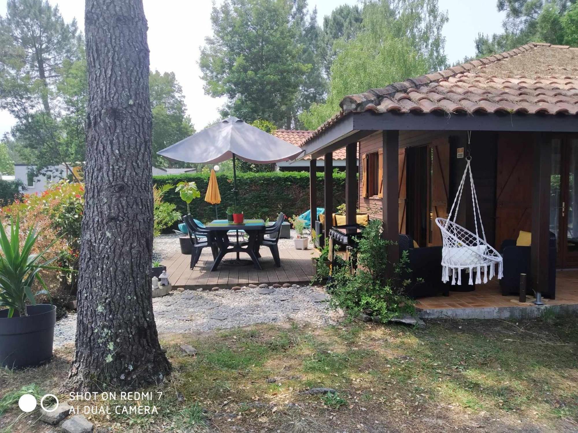 Chalet Camping Les Vignes Lit-et-Mixe Esterno foto